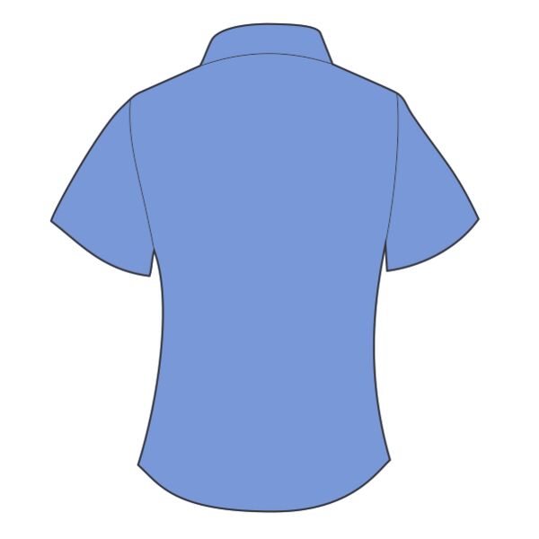 Ladies' Short Sleeve Classic Polycotton Poplin Shirt Thumbnail