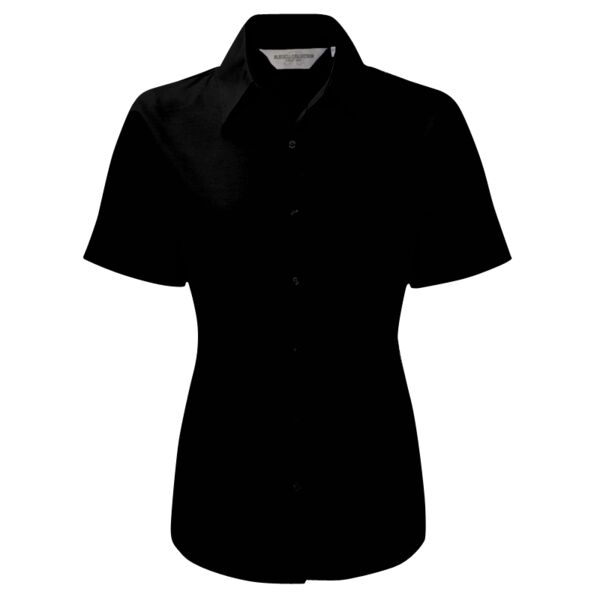 Ladies' Short Sleeve Tailored Oxford Shirt Thumbnail