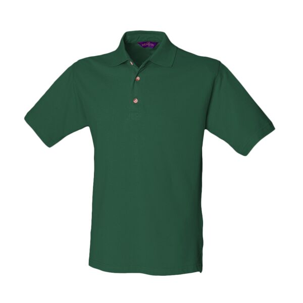 Classic cotton piqué polo with stand-up collar Thumbnail