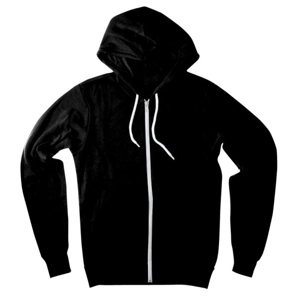 Canvas Unisex Poly-Cotton Fleece Full-Zip Hoodie Thumbnail