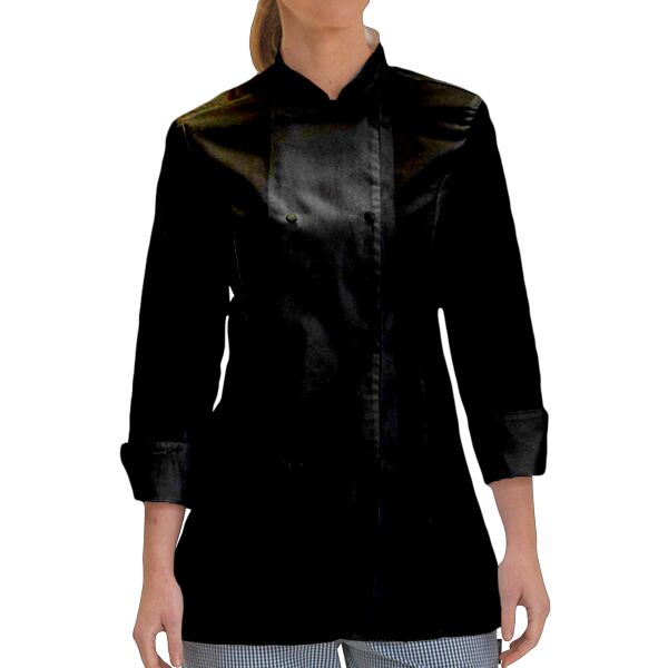 Ladies' Long Sleeve Fitted Chef's Jacket Thumbnail