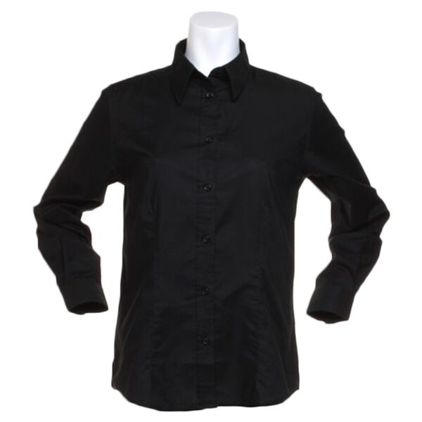 Kustom Kit Ladies Long Sleeve Tailored Workwear Oxford Shirt Thumbnail