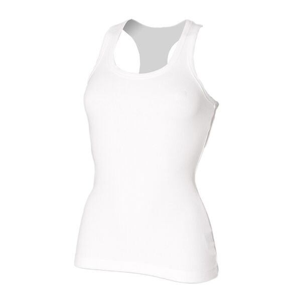 SF Clothing Ladies Stretch Rib Racer Back Vest Thumbnail