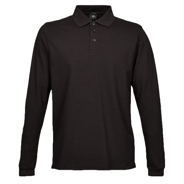 Men's Luxury Long Sleeve Stretch Polo Thumbnail