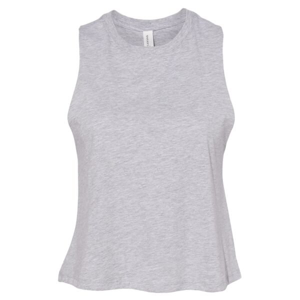 Bella Ladies Racer Back Cropped Tank Top Thumbnail