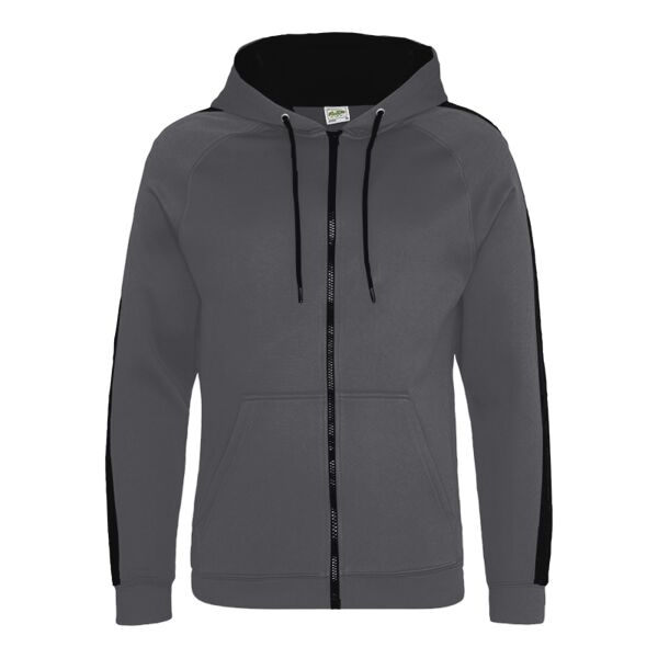 AWDis Contrast Sports Polyester Zoodie Thumbnail